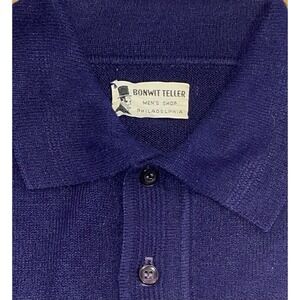 Bonwitt‎ Teller Polo Men M Deep Purple Vintage